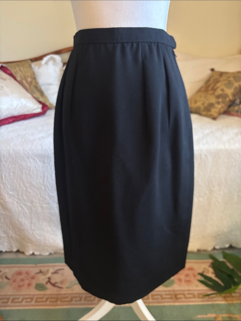 Yves Saint Laurent Black Pencil Skirt